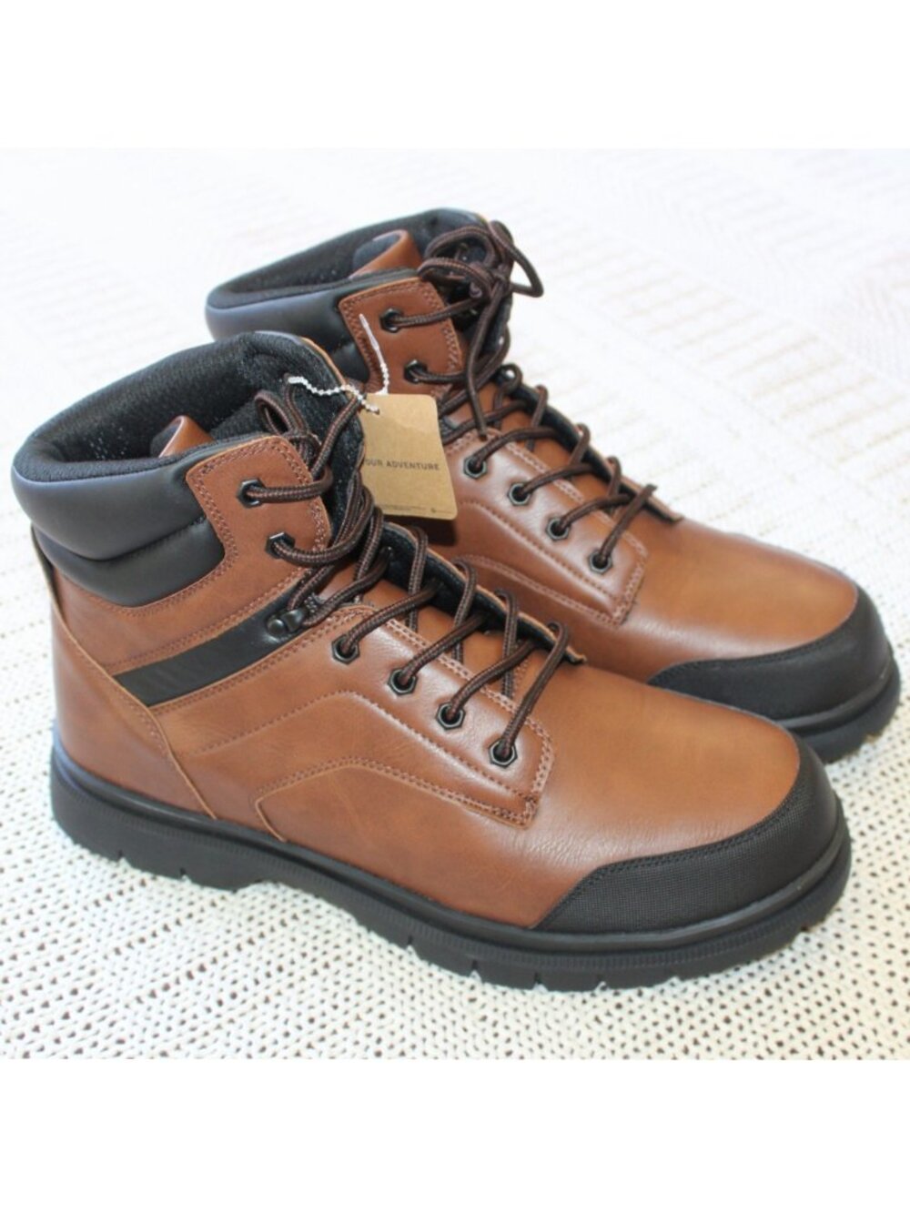 Eddie Bauer Kennewick Men's Work Boots Size 13M Steel toe caps Brown New no Box